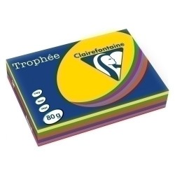 PAPEL COLOR A4 TROPHEE 80g...