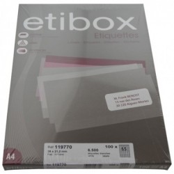 ETIQUETAS ADH.IMPR. ETIBOX...
