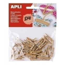 PINZAS APLI MADERA NATURAL...
