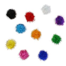 POM POM COLORES BRILLANTES...