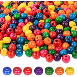 860 pcs cuentas de madera...